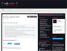 Tablet Screenshot of codecandies.com